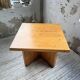 Square modernist table made of solid pine from the 1950s.