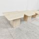 Vintage travertine nesting tables or side tables, 1970s