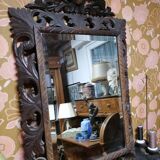 Carved mirror