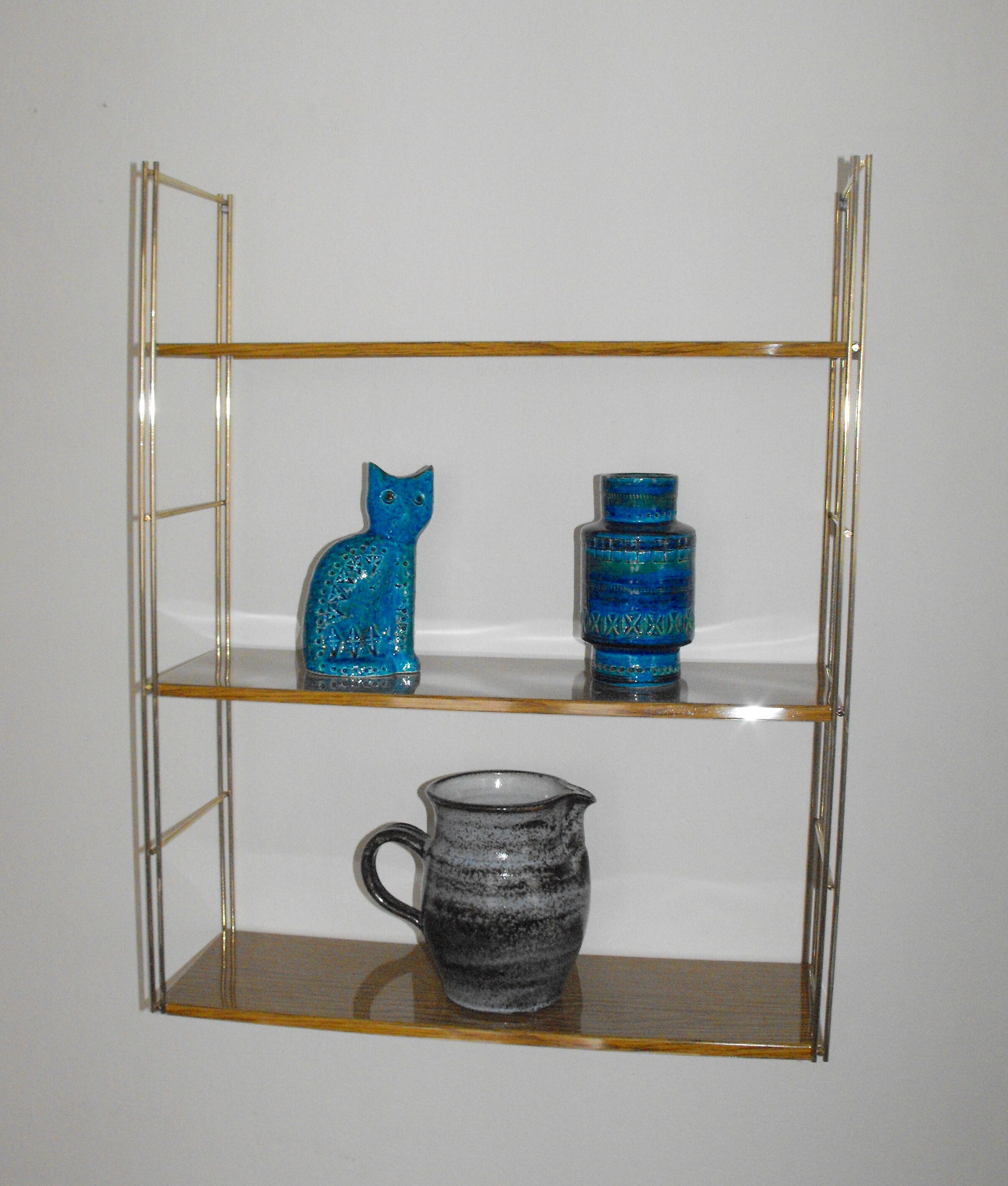 Vintage metal wall shelf
