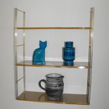 Vintage metal wall shelf
