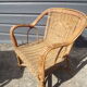 60' vintage children's rattan chair