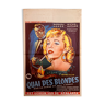 Vintage Cinema poster from 1954 Quai des Blondes Authentique