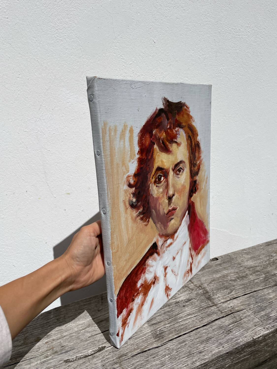 Portrait à l’huile d’un homme tableau