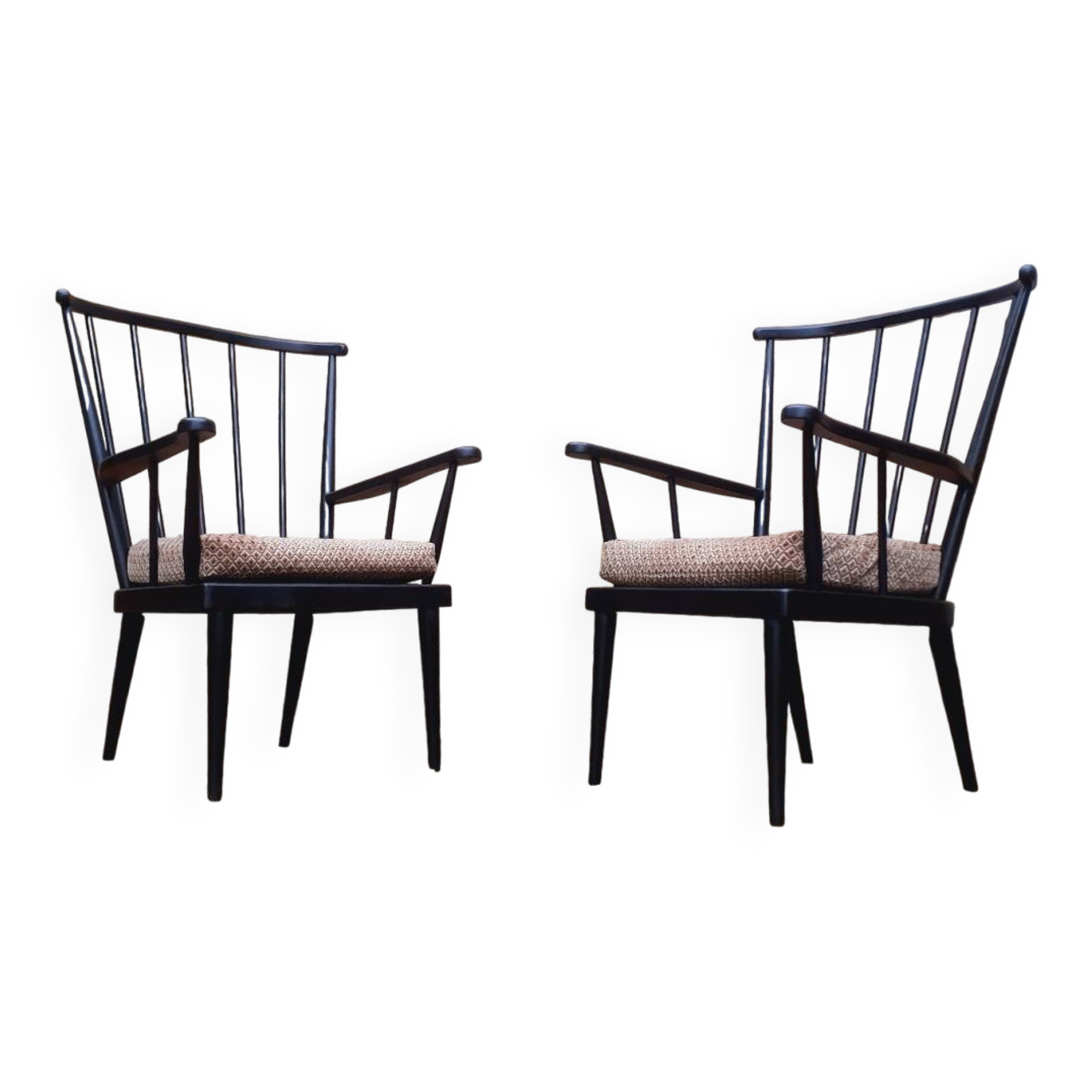 Pair of Baumann armchairs, 1960s