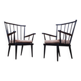 Pair of Baumann armchairs, 1960s