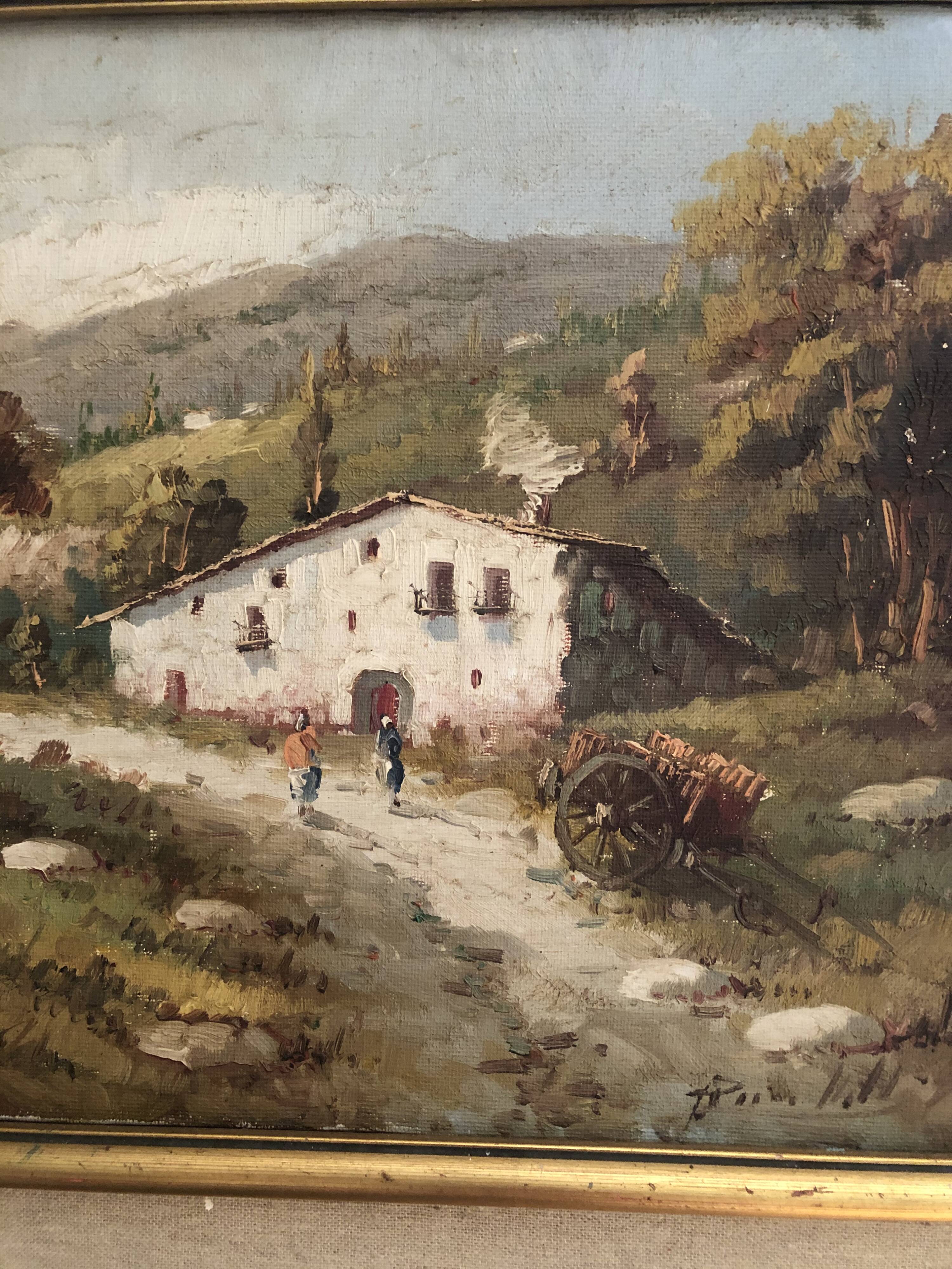 Oil painting, Basque Country