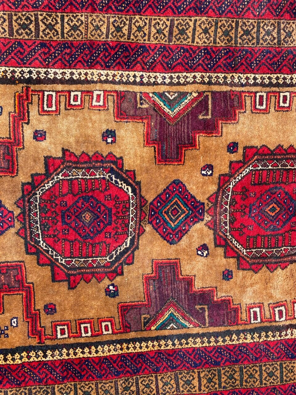 Old carpet turkmen belutch 100x186 cm