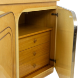 Four-door birch wood enfilade. 1970s.