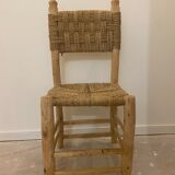 Bohemian chair wood and rope