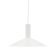 Danish white metal pendant lamp, conical shade, 2000s