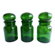 Apothecary bottles green glass jar