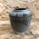 Old Ceramic Vase White Brown Grey 70s Signature Vintage