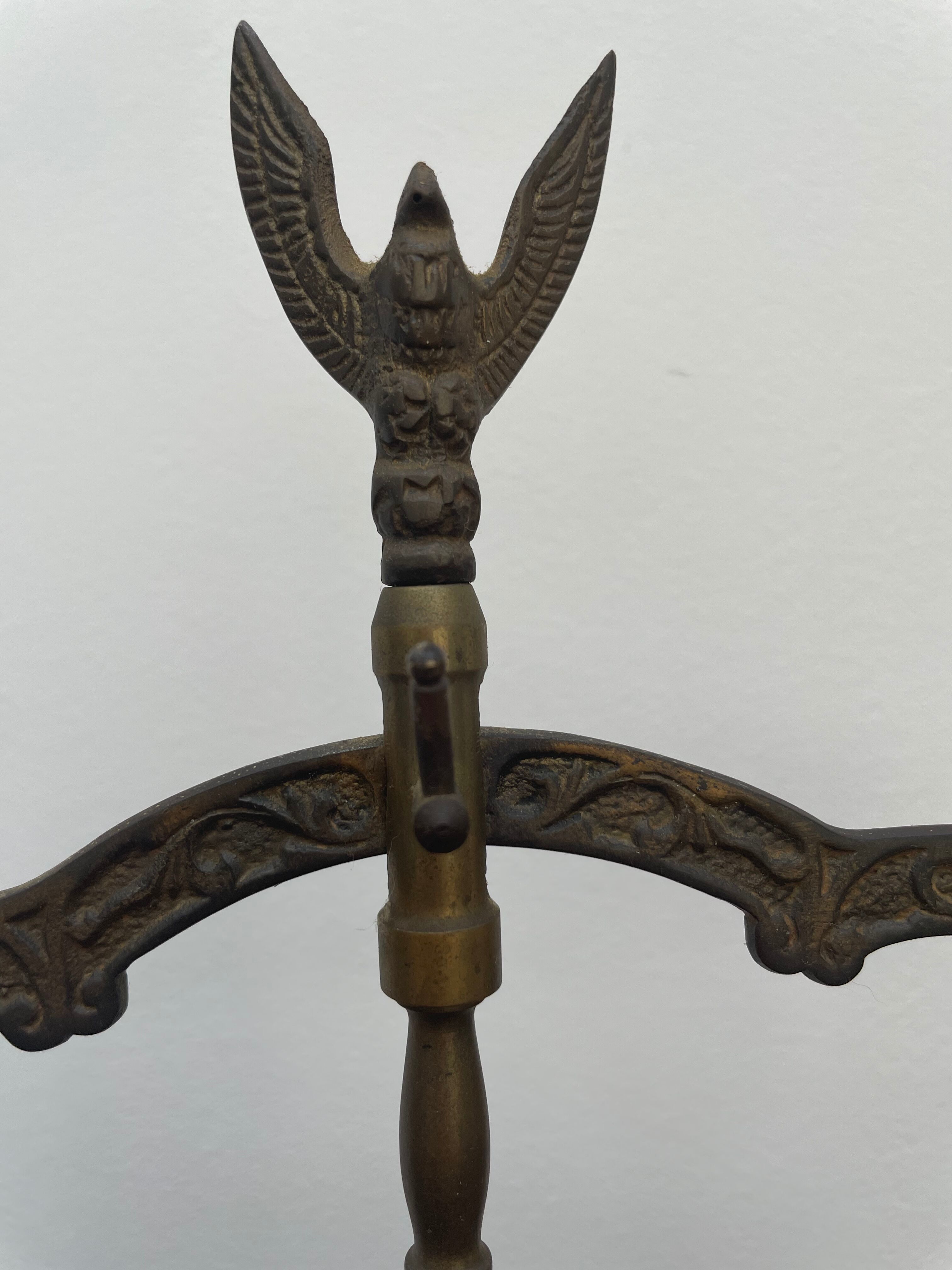 Antique brass trebuchet scale