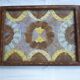 Butterfly wing top and wood marquetry
