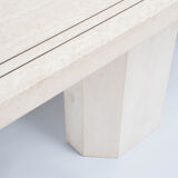 Vintage travertine console table