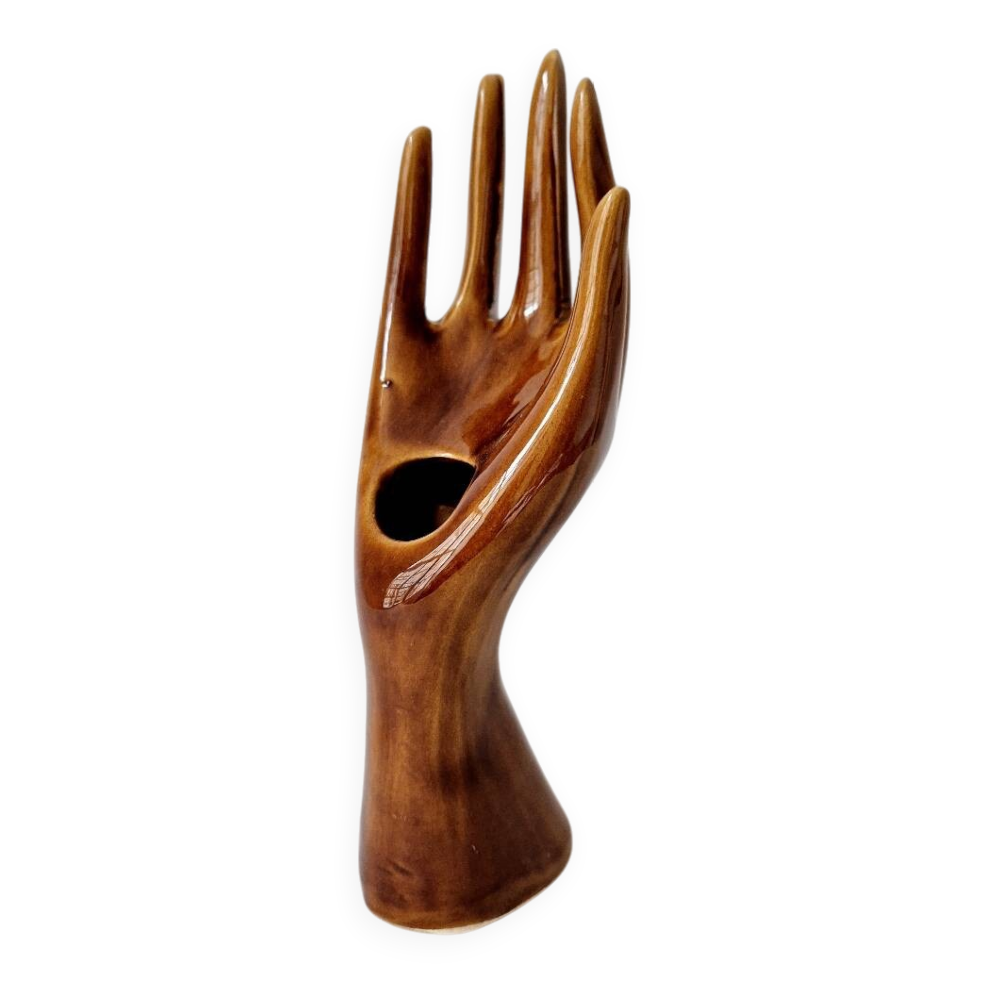 Glazed ceramic soliflore - Vintage