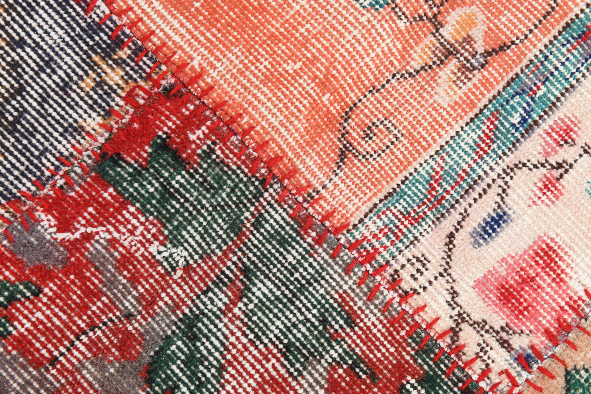 Distressed turkish rug 302x215cm