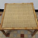 Set of 3 Vintage Rattan Coffee Tables