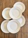 6 flat plates in cottage porcelain