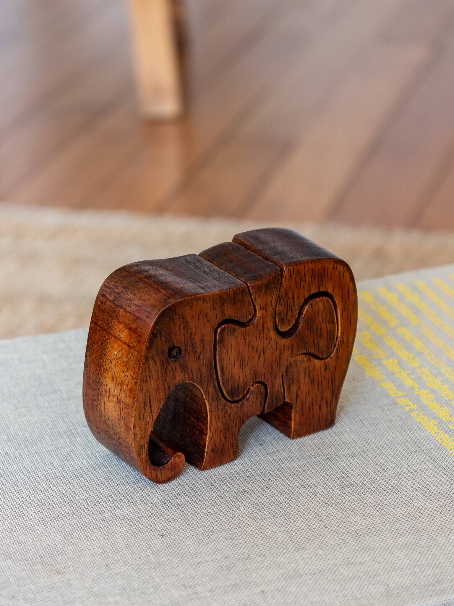Elephant-shaped puzzle toy – The Playmill Atkinson (attr.) – USA