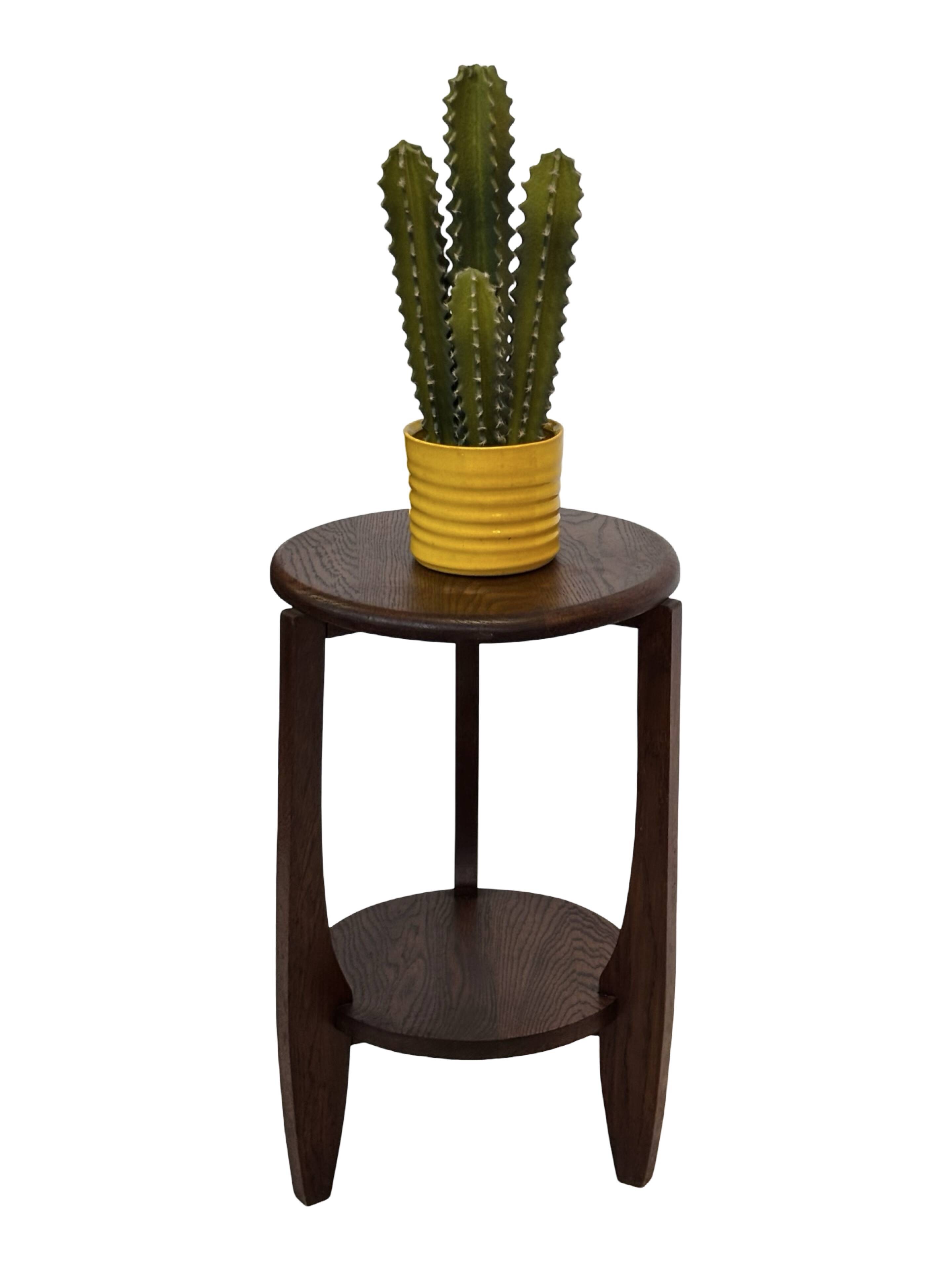Art Deco Side Table Plant Table Oak 1950s Design