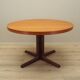 Round teak table, Danish design, 1970s, production: Denmark
