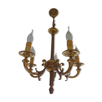 Bronze chandelier Lucien Gault