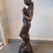 Sculpture femme art nouveau en bronze