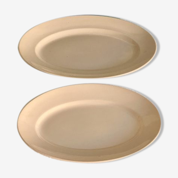 Lot de 2 plats Digoin Sarreguemines