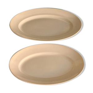 Lot de 2 plats Digoin Sarreguemines