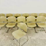 Set of 12 Max Stacker stackable chairs, 1970