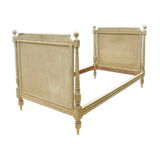 Bed frame wood, beige color