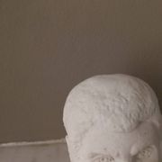 Tête d'homme en plâtre