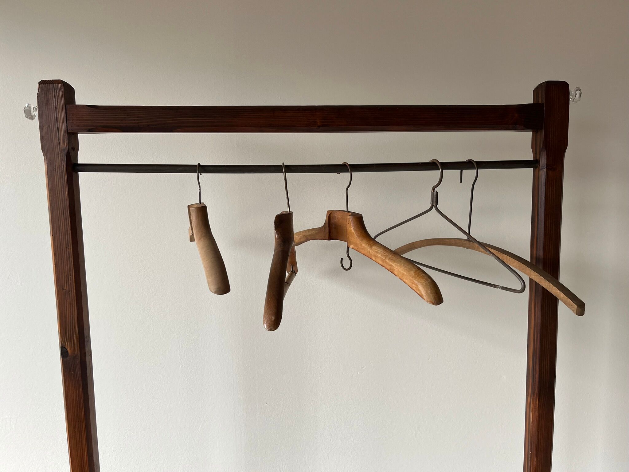 Clothes rack - antique wooden rack