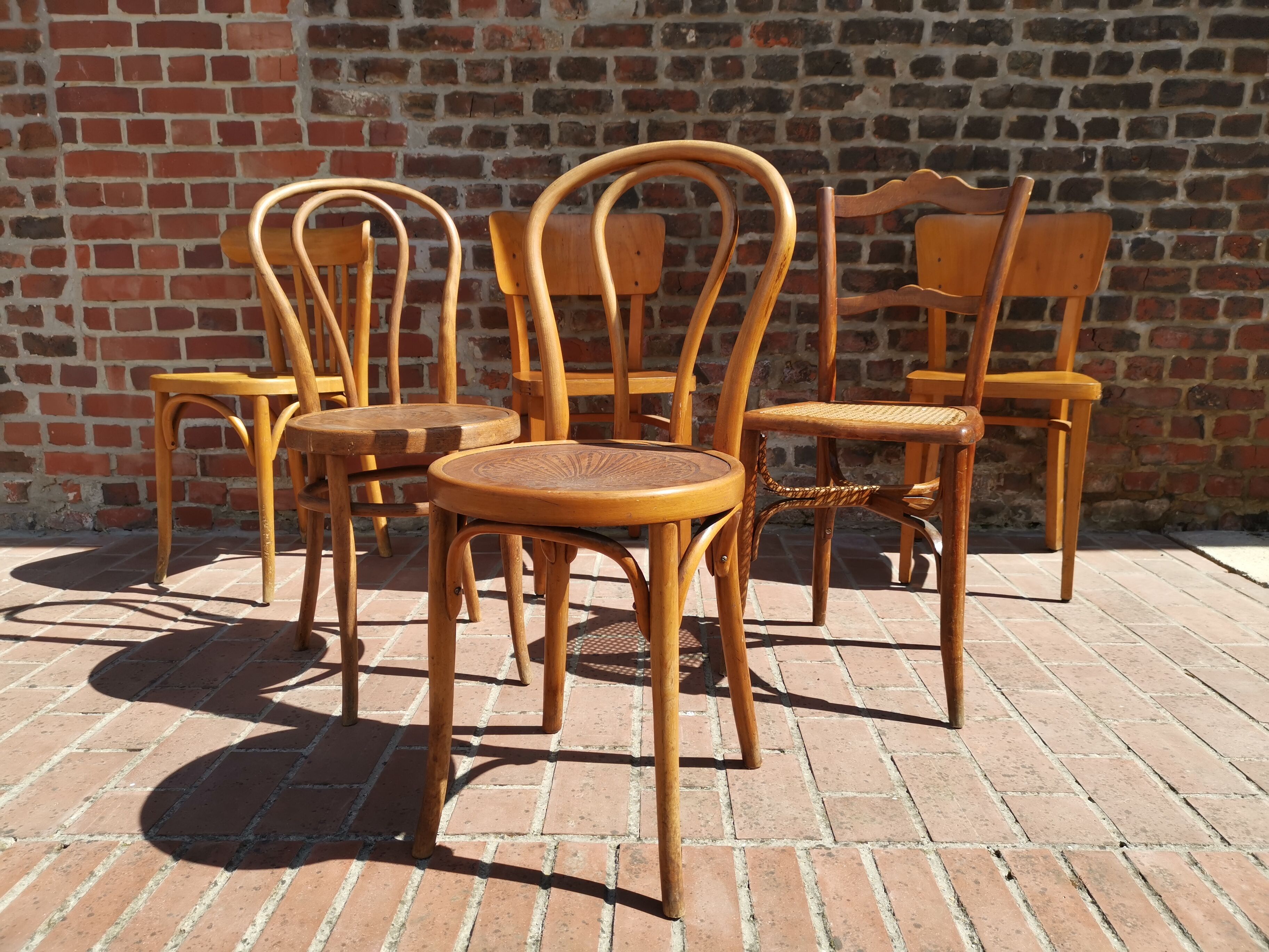 Lot of 6 chairs Jacob - Josef Kohn, Thonet, Mahieu