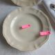 2 assiettes sur piédouche Sarreguemines