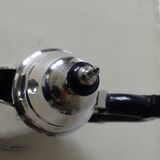 Silver-plated metal teapot