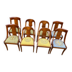 8 chaises gondoles en - tissu