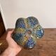 Pot photophore cut glazed ceramic large fire artisan pottery