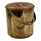 brass ice bucket Stelton - Denmark 1960s