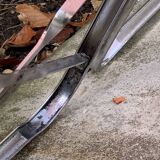 6 chaises pliantes en Plexiglas fumé et métal chrome Chaisor 1970