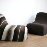 Pair of armchairs model canapouf by Pierre Cardin, Racine edition, France circa 1975