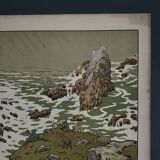 Lithograph by Henri Rivière Aspects of Nature - The Cliff