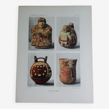 Photographic plate Ceramics of Peru Nazca