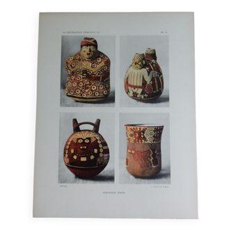 Photographic plate Ceramics of Peru Nazca