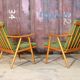 Pair of Thonet Boomerang armchairs