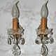 Paire d'appliques bronze