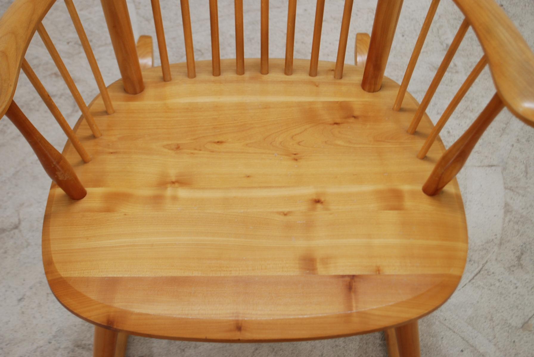 Rocking chair Wingback  par Albert Haberer pour Hermann Fleiner