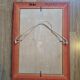 Oil on canvas signed flowered house golden frame